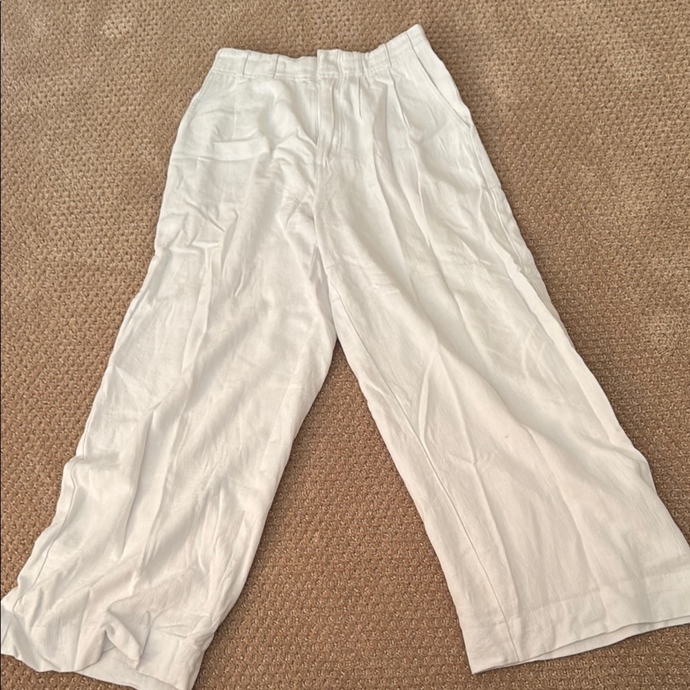 Z Supply White Wide-Leg Pants